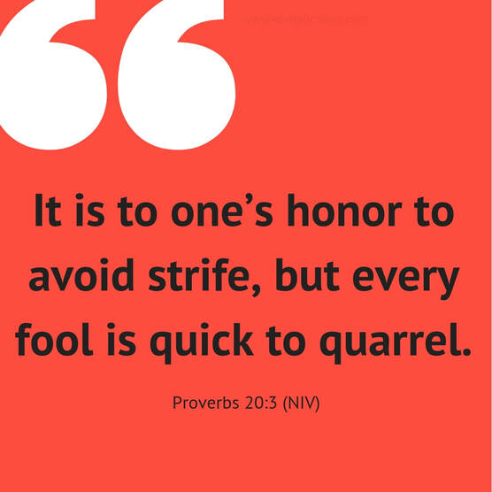 Proverbs 20:3 in the NIV